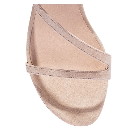 STUART WEITZMAN Golden Beige Align II Buckle Wedge Mules NWOB 7 - Picture 5 of 7